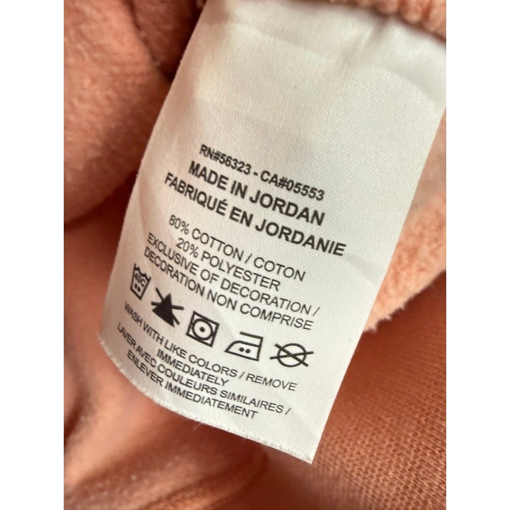 Nike Sportswear Club Fleece Crewneck Sweatshirt Peach BV2662-824 Womens Small - Picture 4 of 6